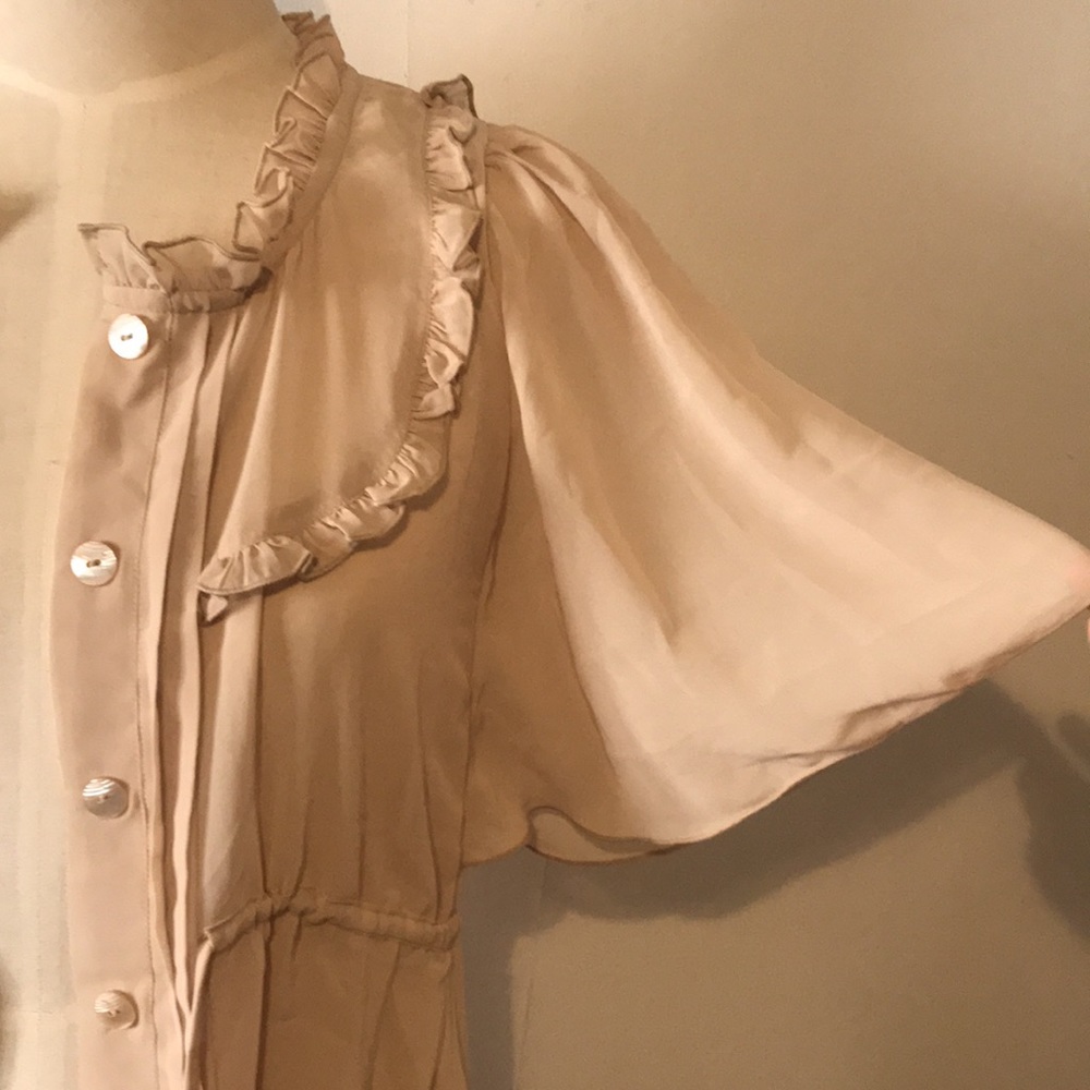 SHEER CHIFFON DRESS - Picture 2 of 3